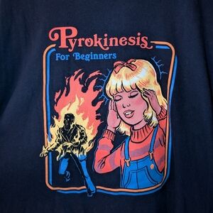 PYROKINESIS FOR BEGINNERS Black Matter T-shirt Size 2XL Color Navy Blue